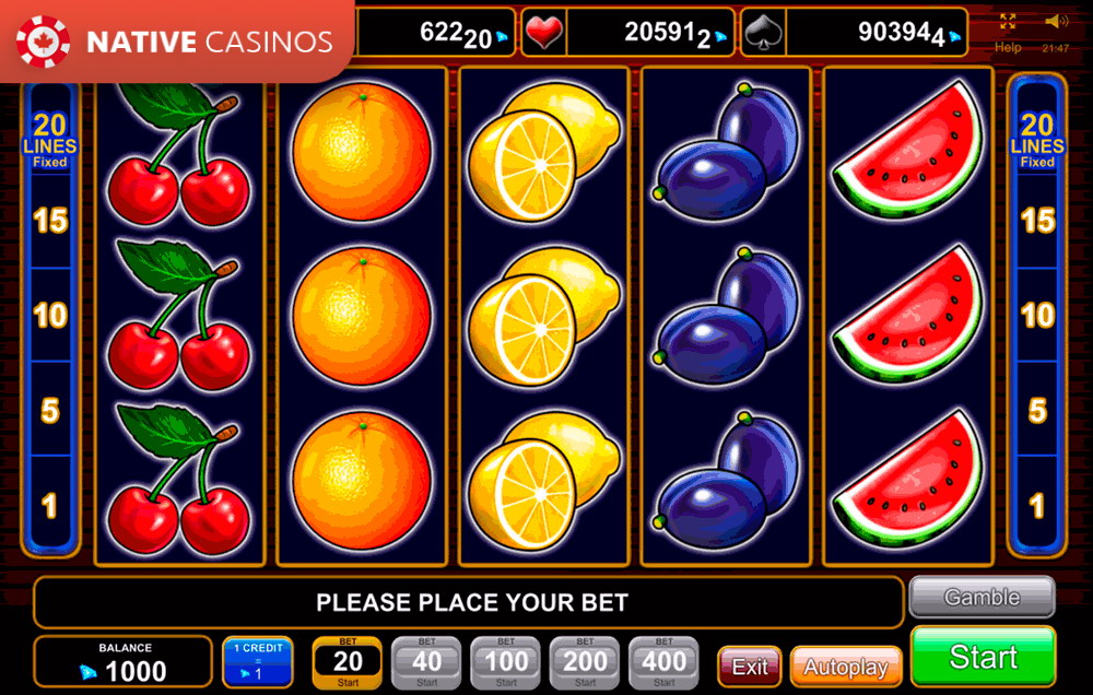 Play 20 Super Hot Slot Game by EGT