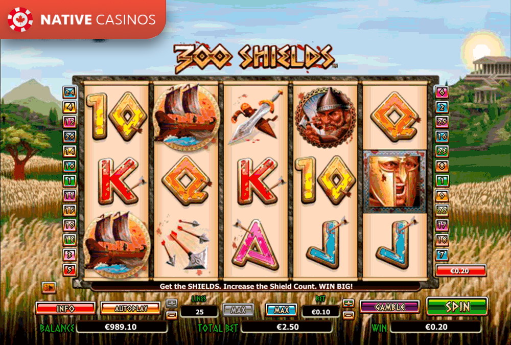 Play 300 Shields Slot by NextGen Gaming For Free