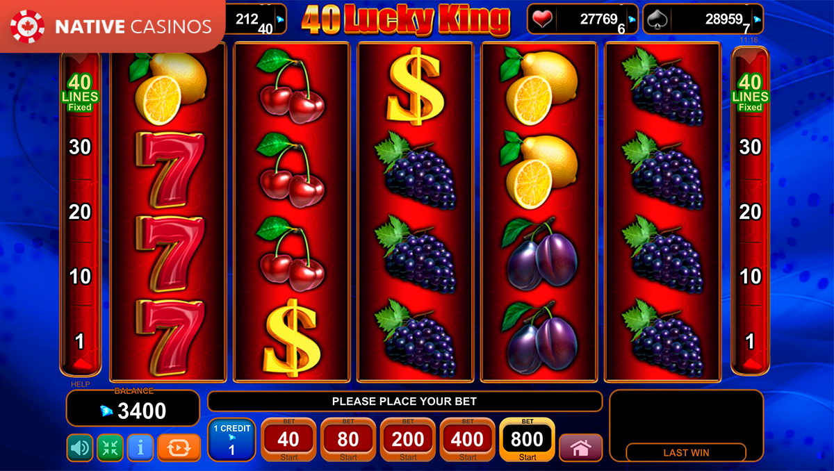 Play 40 Lucky King By EGT