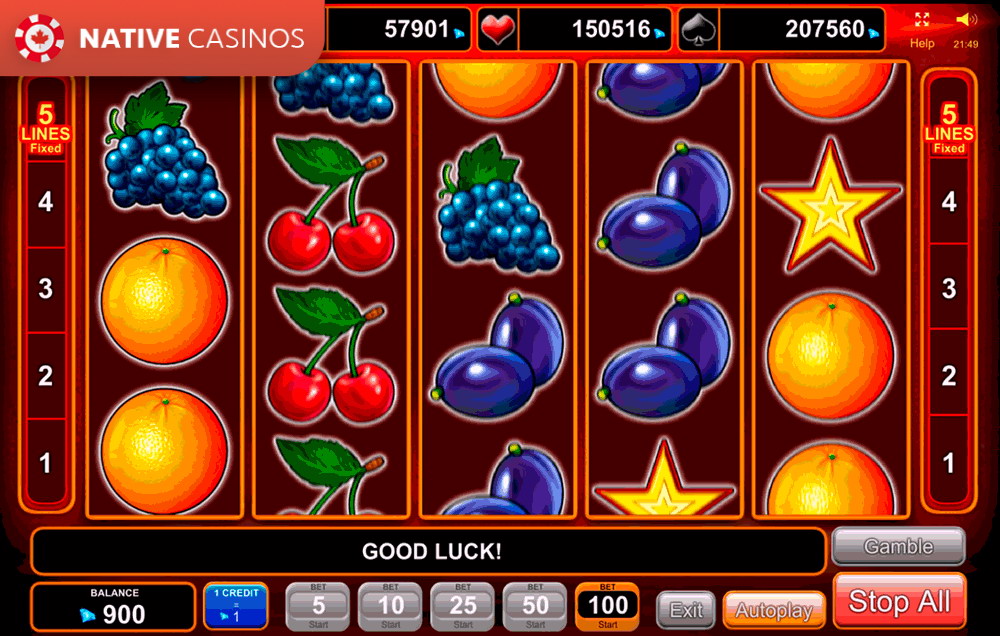 Play 5 Dazzling Hot Slot Game Online by EGT