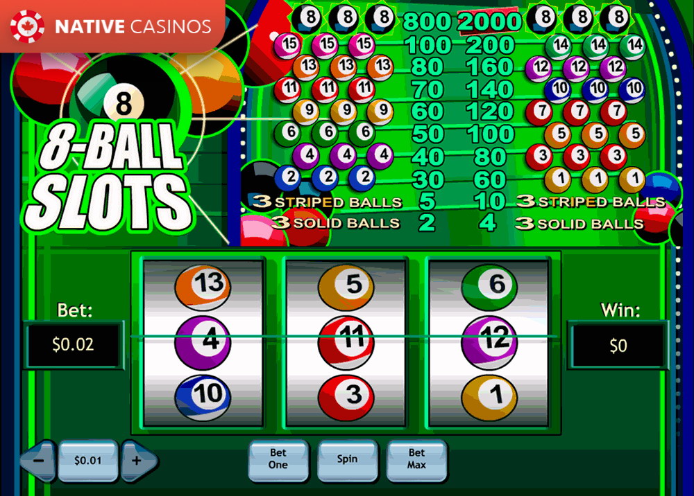 Play 8-Ball slots By PlayTech