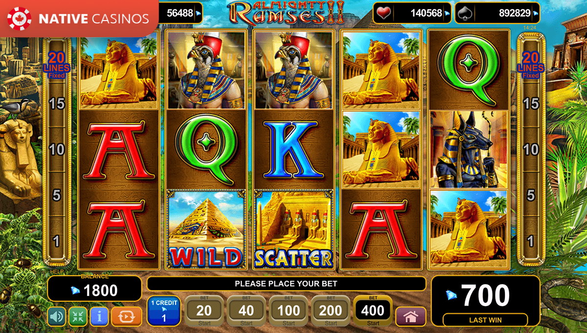 Play Almighty Ramses 2 By EGT