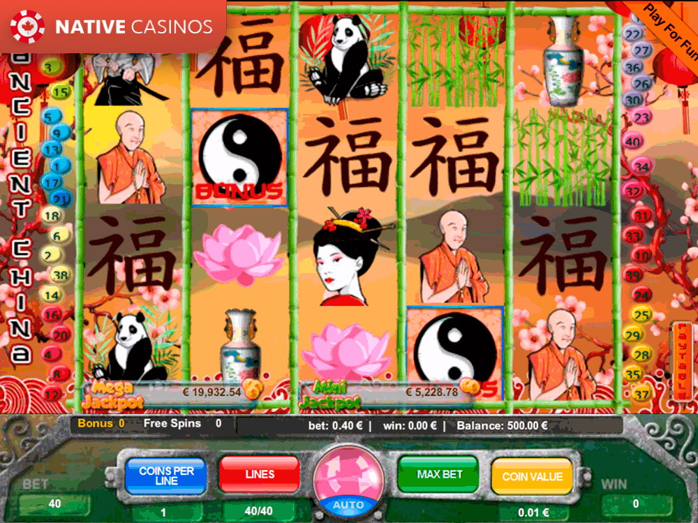 Play Ancient China By Portomaso Gaming