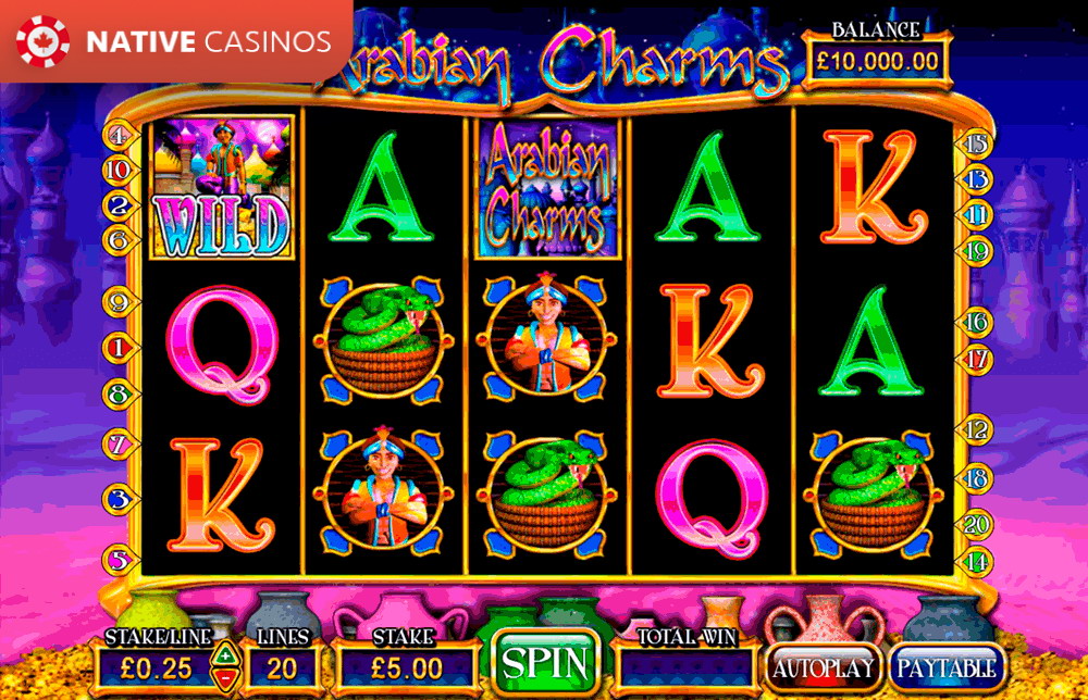 Play Arabian Charms Slot Online by Barcrest