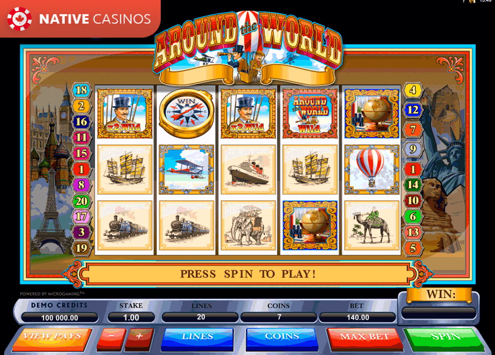 Play Around the World by Microgaming