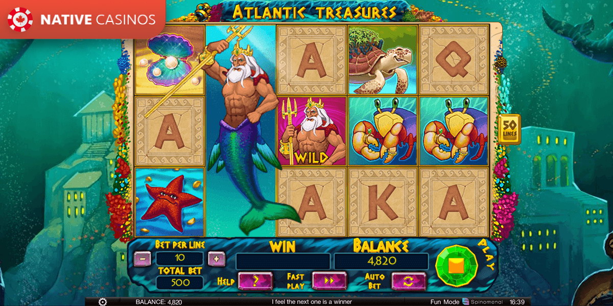 Play Atlantic Treasures By Spinomenal