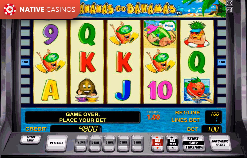 Play Bananas go Bahamas Slot Machine Online by Novomatic For Free