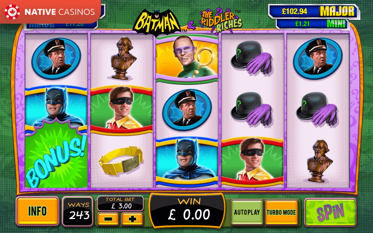 Play Batman & The Riddler Riches By PlayTech