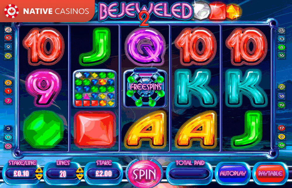 Play Bejeweled 2 Slot Machine by Blueprint For Free