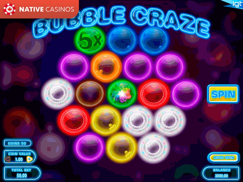 Play Play Bubble Craze Slot Machine by IGT For Free