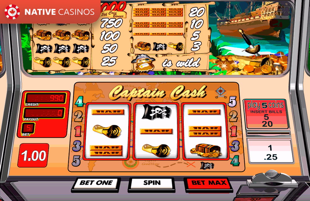 Play Captain Cash By About BetSoft