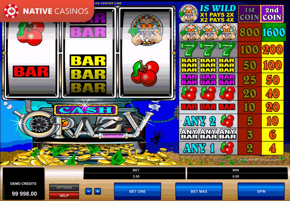 Play Cash Crazy Slot by Microgaming For Free