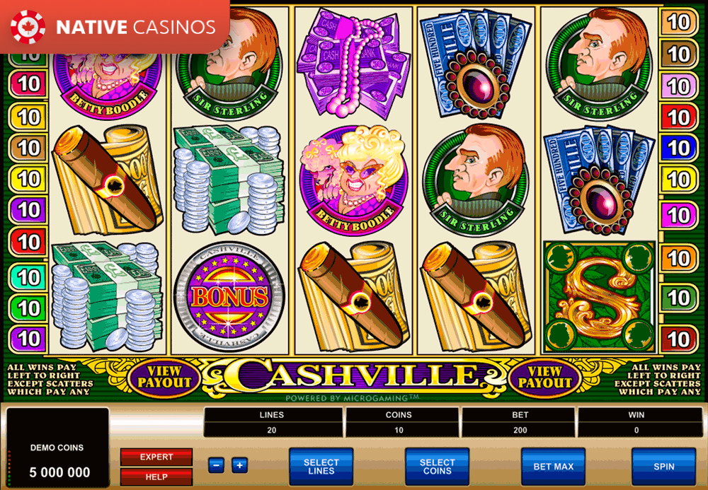 Play Cashville by Microgaming