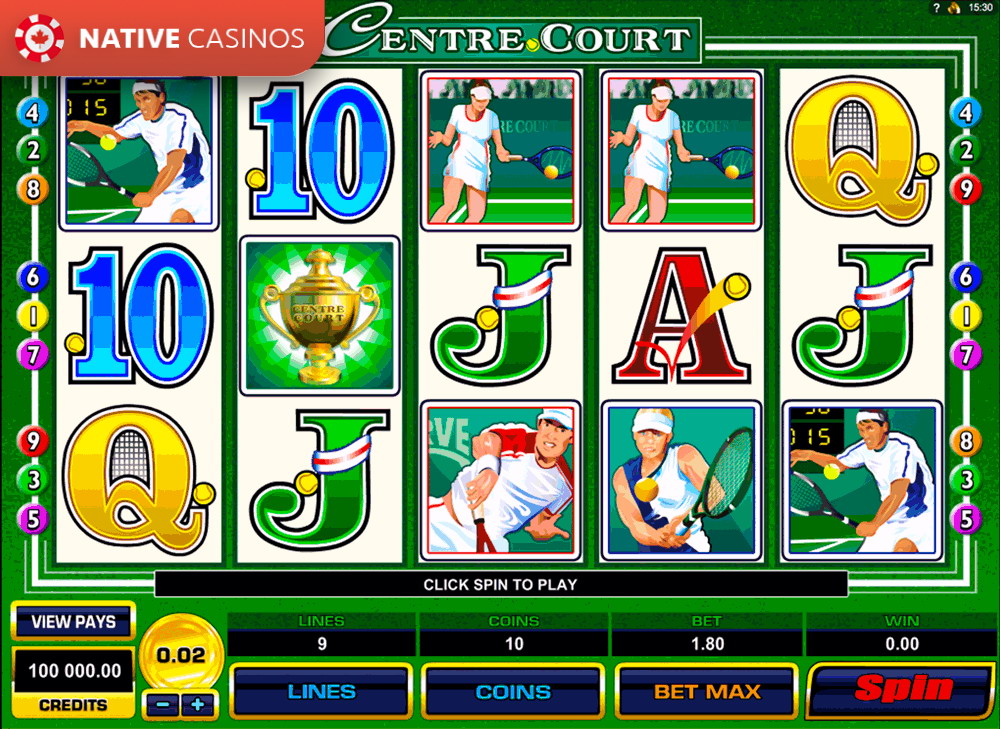 Play Centre Court by Microgaming