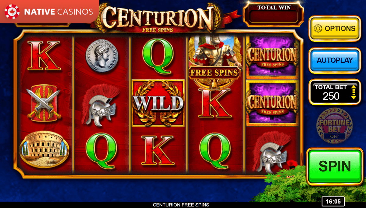 Play Centurion Free Spins By Inspired Gaming