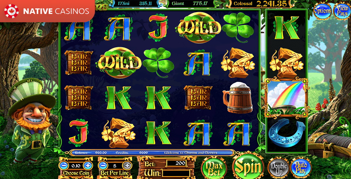 Play Charms & Clovers By About BetSoft