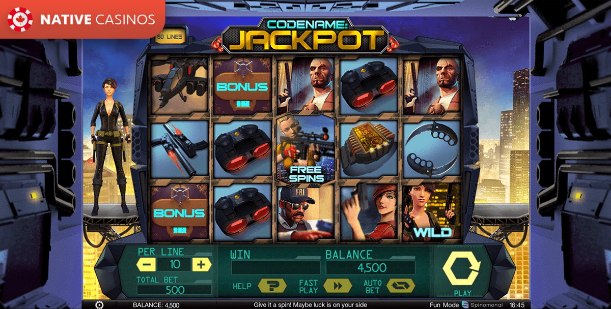 Play CodeName: Jackpot By Spinomenal