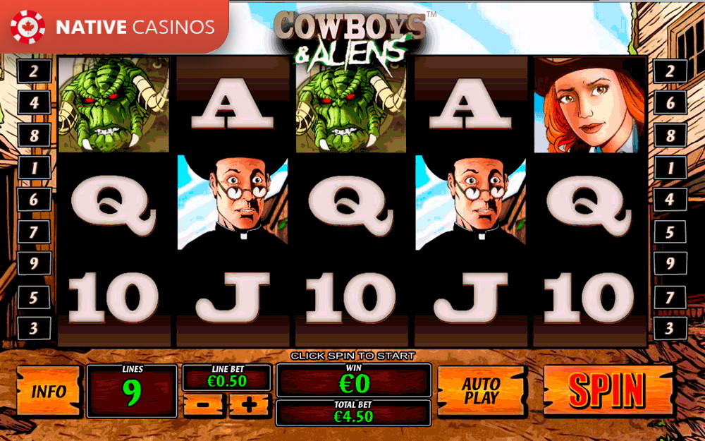 Play Cowboys and Aliens By PlayTech