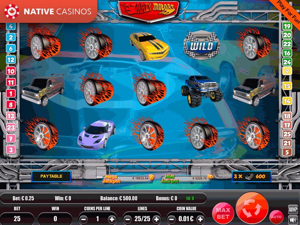 Play Crazy Motors By Portomaso Gaming