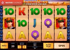 Daring Dave & The Eye of Ra Casino Slot by PlayTech For Free