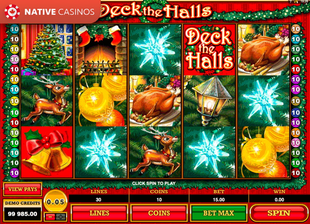 Play Deck the Halls by Microgaming