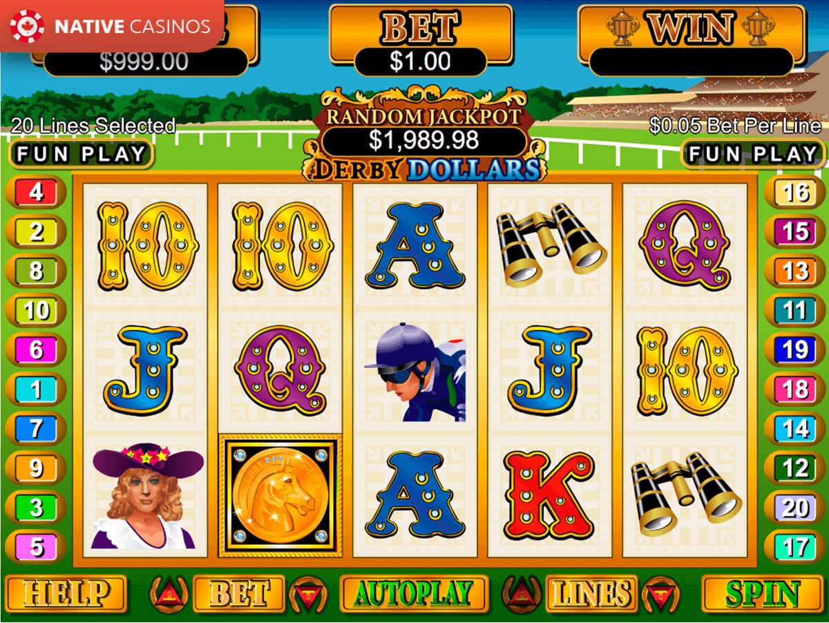 Derby Dollars Slot by RTG For Free on NativeCasinos