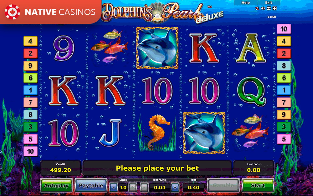 Play Dolphin’s Pearl Deluxe Slot by Novomatic For Free – Dolphin’s Pearl Deluxe Slot Review by NativeCasinos