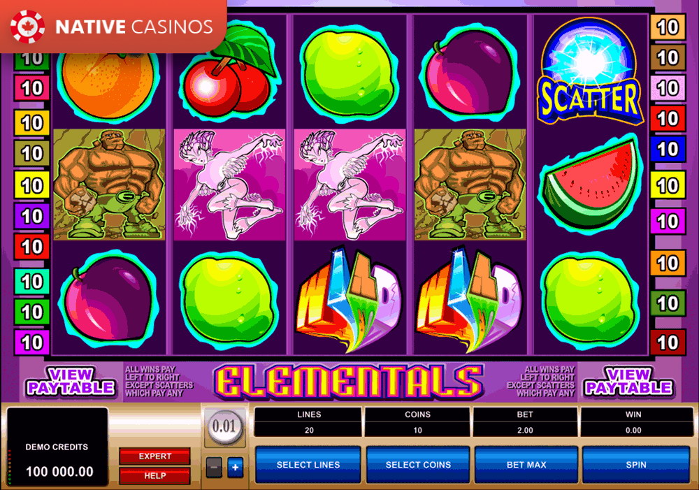 Play Elementals by Microgaming