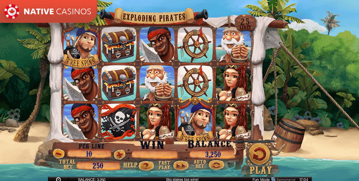 Play Exploding Pirates By Spinomenal