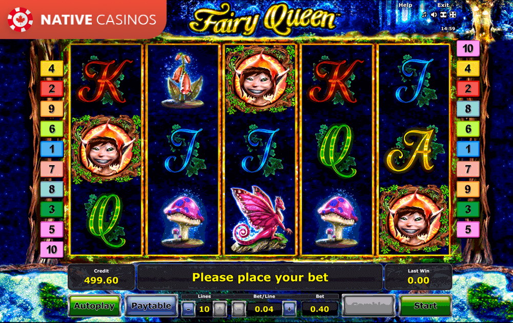 Play Fairy Queen Slot Machine by Novomatic For Free
