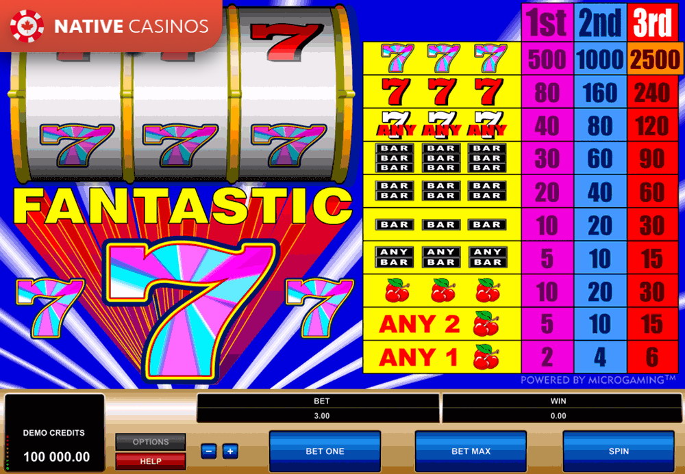 Play Fantastic 7s by Microgaming