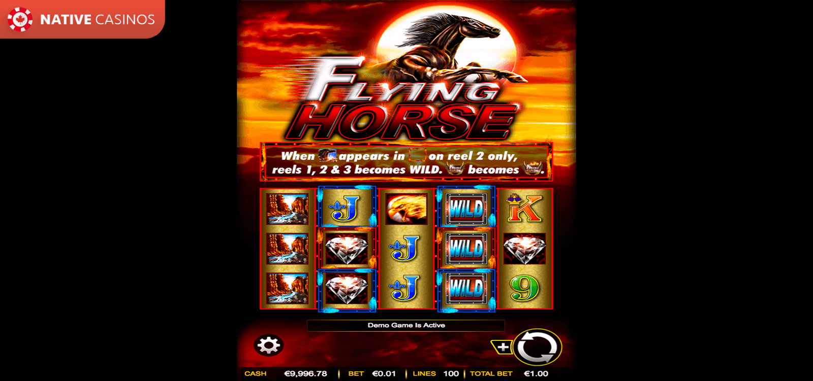 Play Flying Horse Slot Machine by Ainsworth