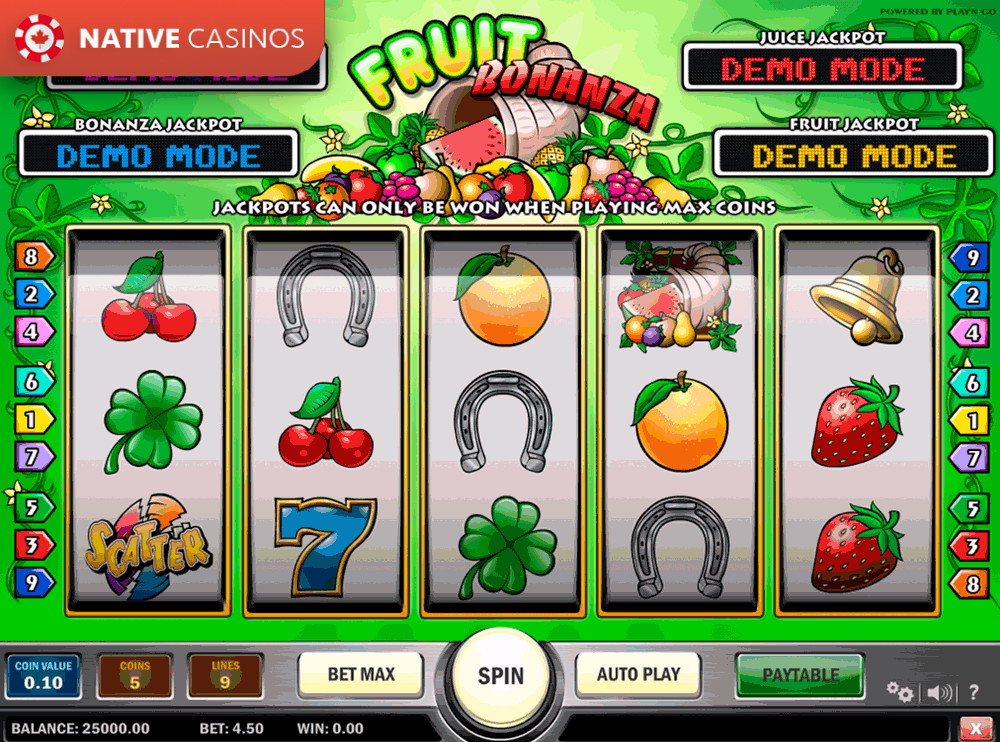 Play Fruit Bonanza By About Play’n Go