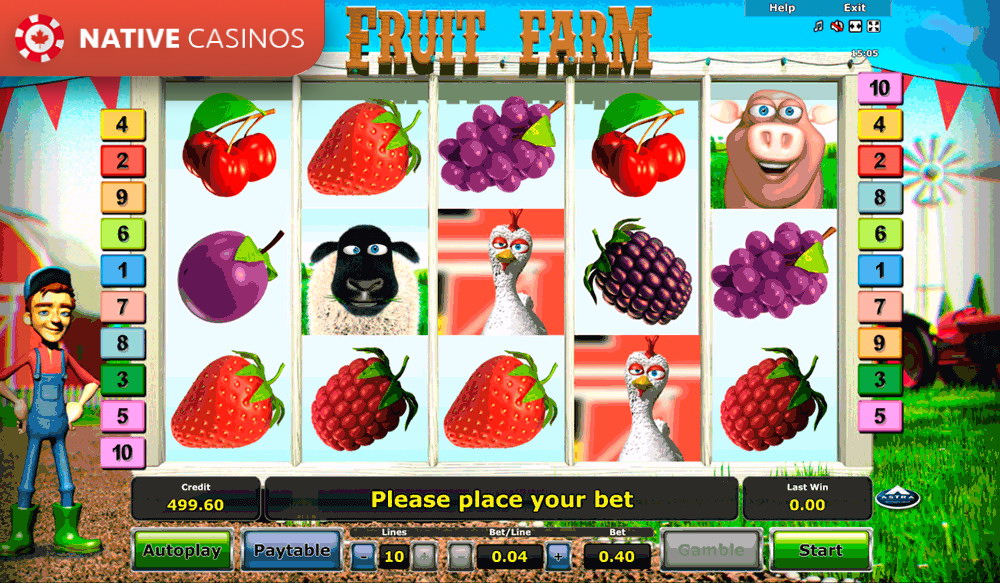 Play Fruit Farm By Novomatic Info