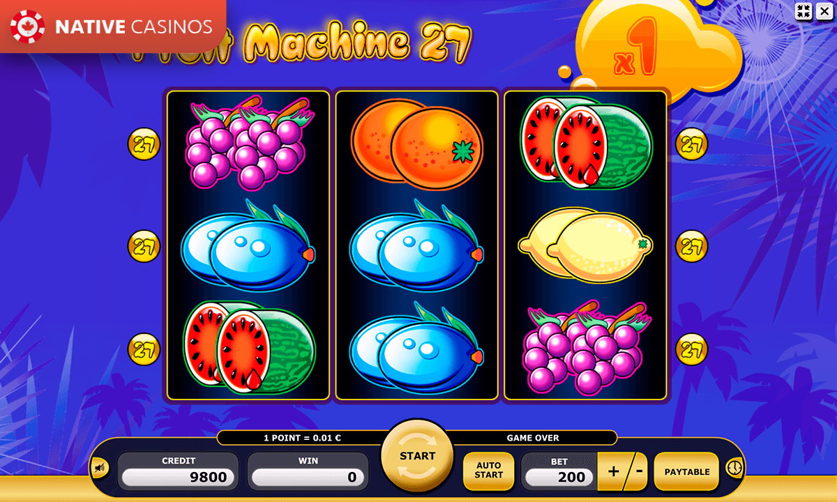 Play Fruit Machine 27 By Kajot