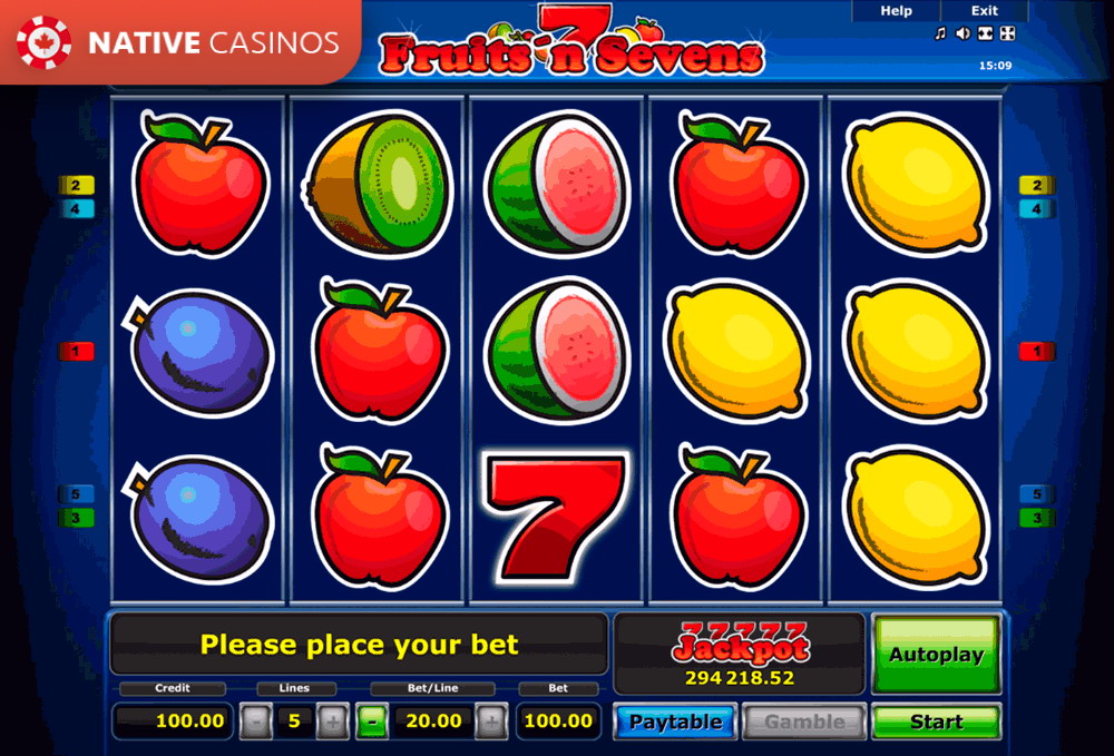 Play Fruits’n Sevens By Novomatic Info