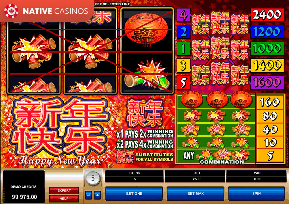 Play Happy New Year by Microgaming