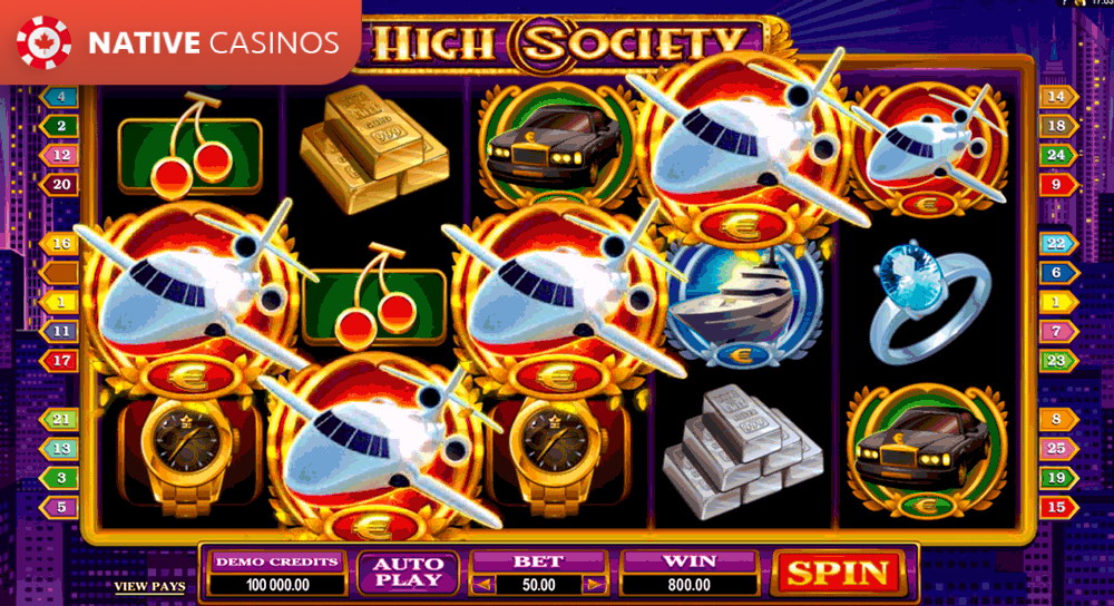 Play High Society by Microgaming