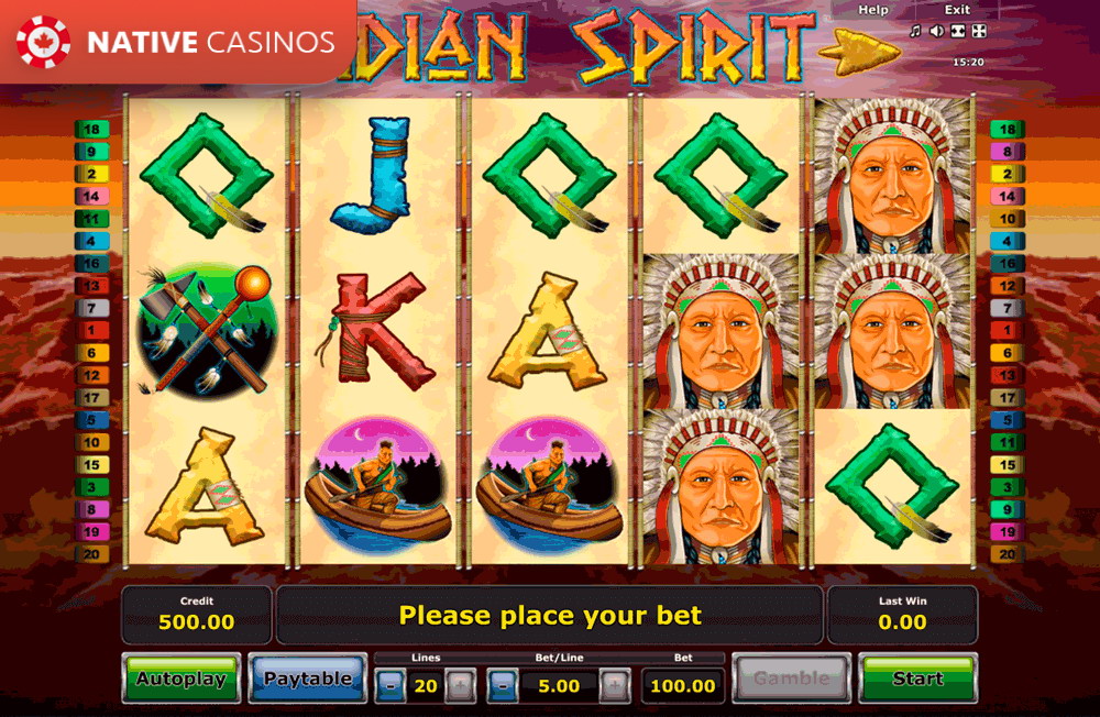 Play Indian Spirit Slot Game by Novomatic For Free