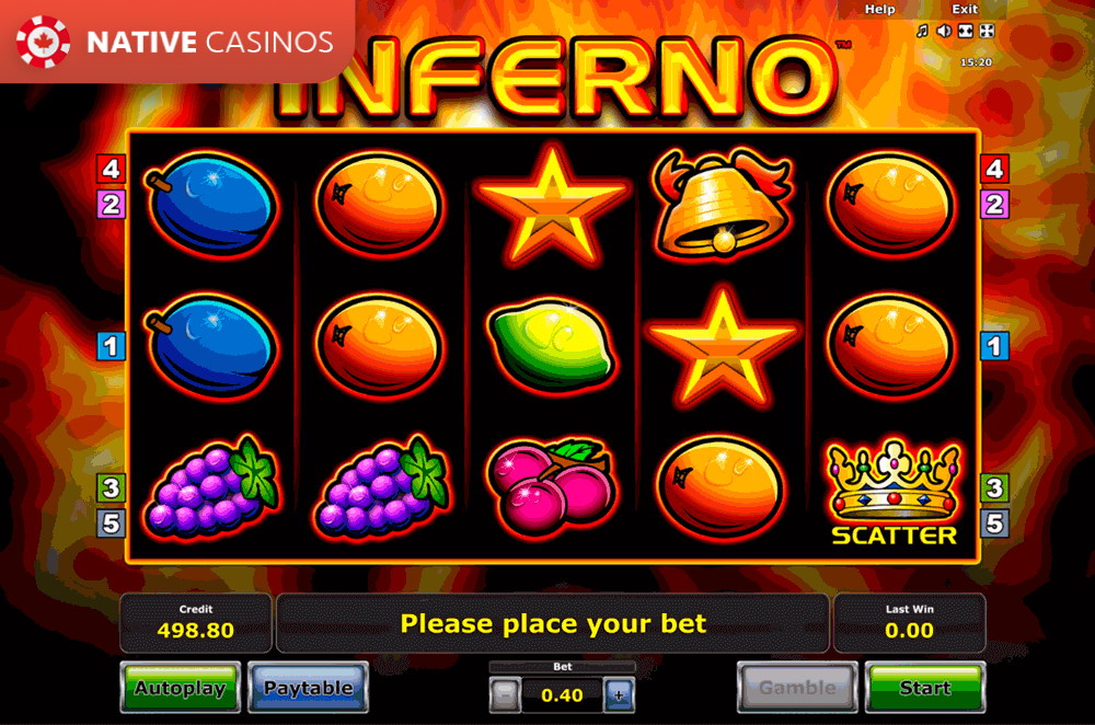 Play Inferno By Novomatic Info