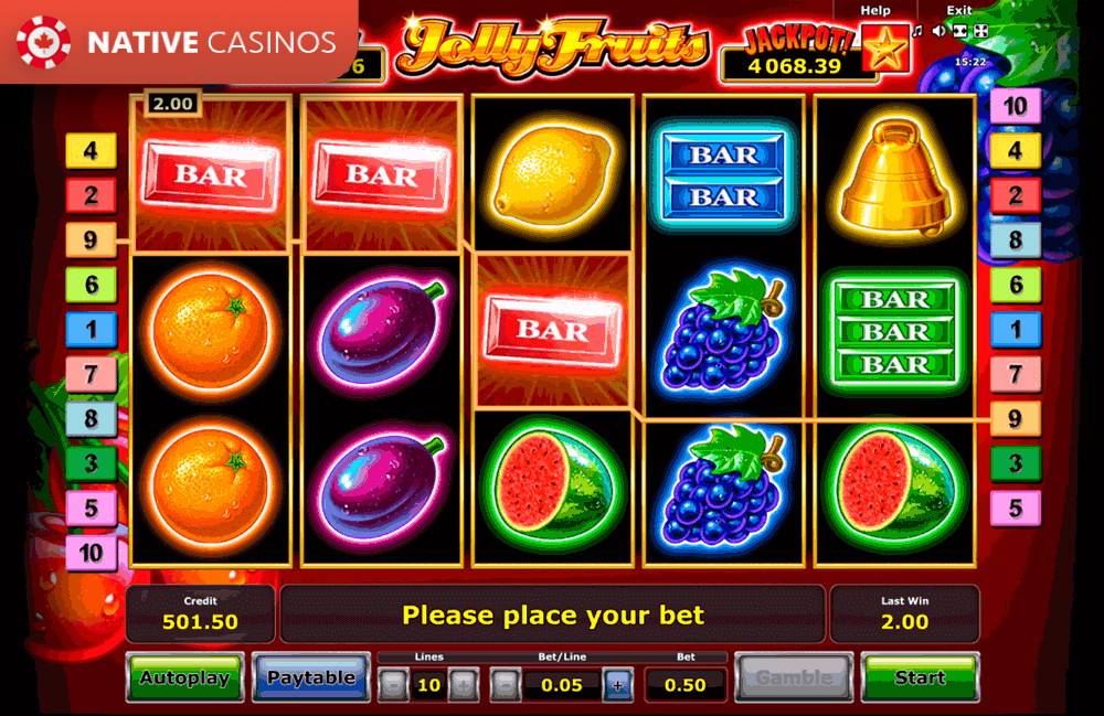 Play Jolly Fruits By Novomatic Info