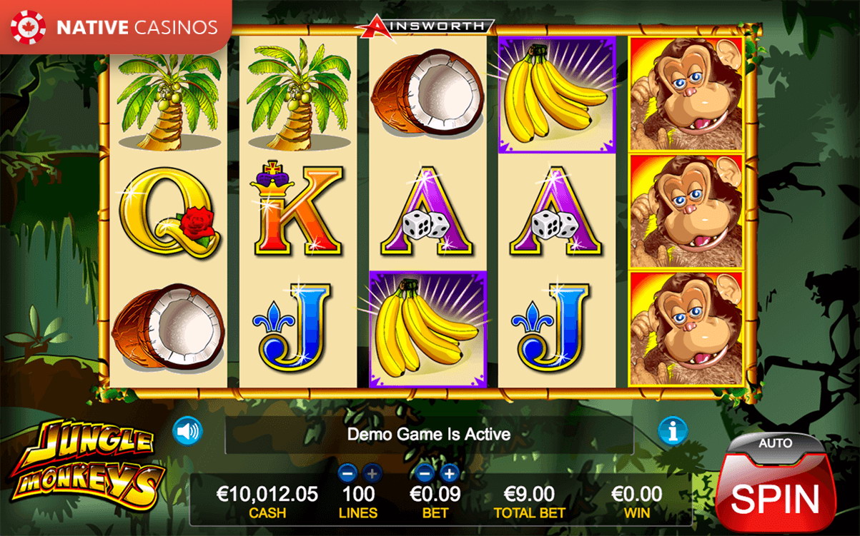 Jungle Monkeys Slot by Ainsworth For Free on NativeCasinos