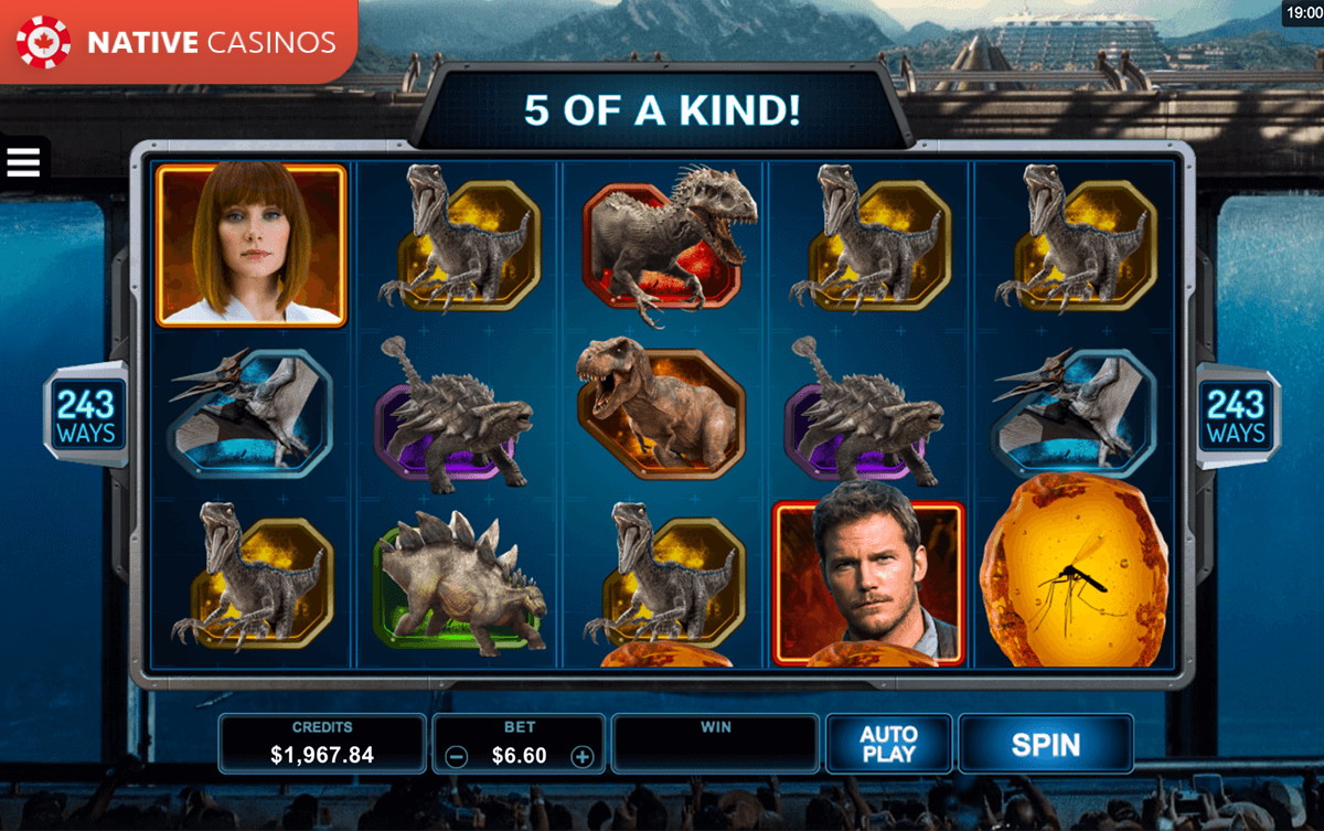 Play Jurassic World by Microgaming