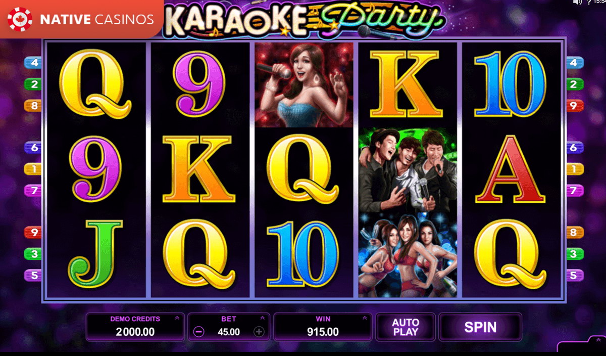 Play Karaoke Party Slot Machine by Microgaming