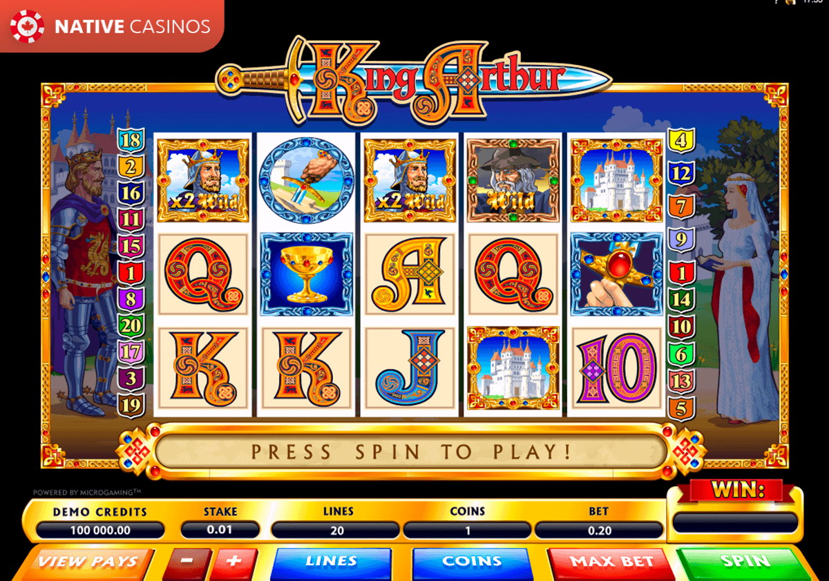 Play King Arthur by Microgaming