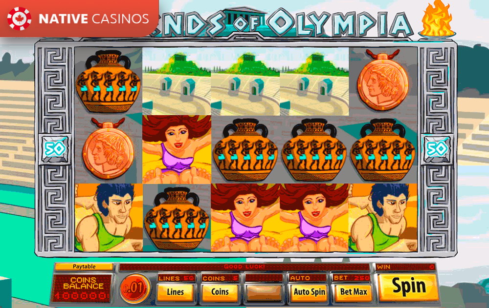Play Legends of Olympia By Saucify