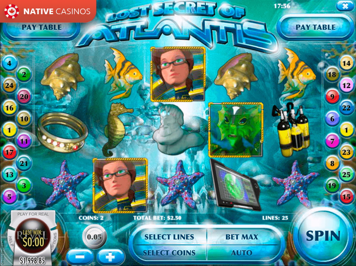 Play Lost Secret of Atlantis Slot by Rival For Free