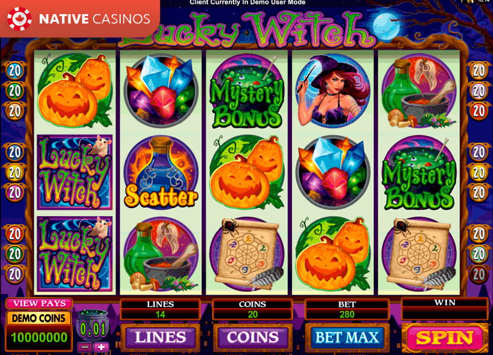Play Lucky Witch by Microgaming