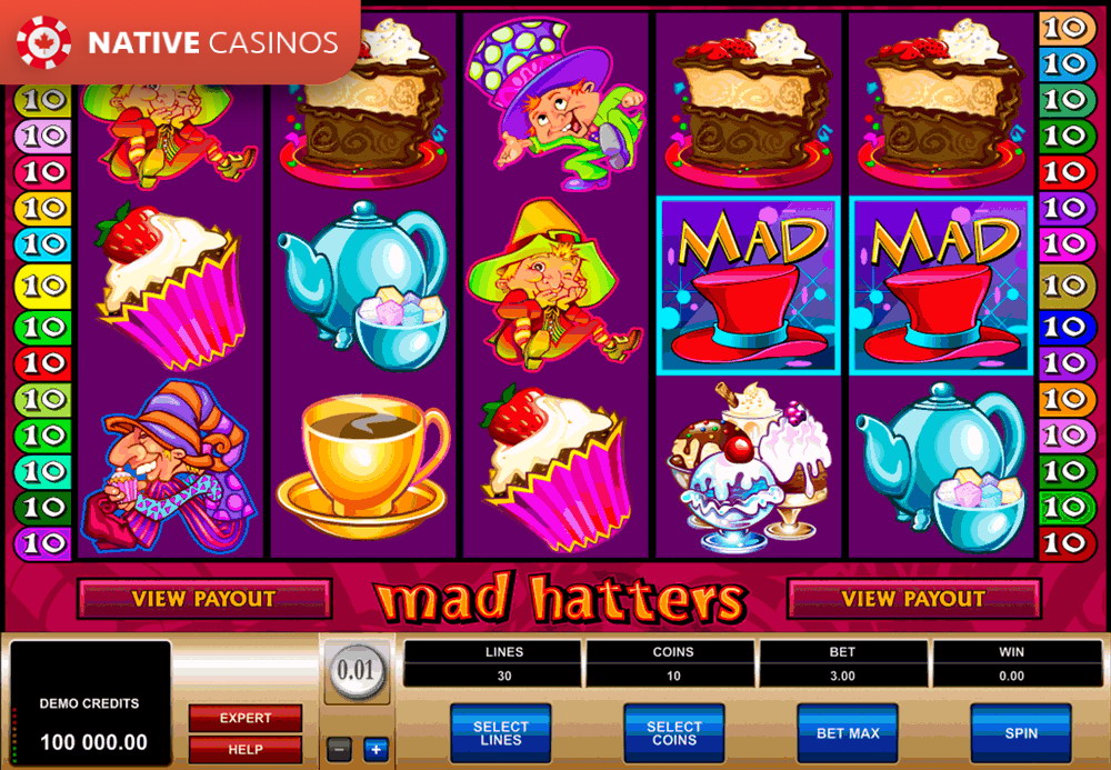 Play Mad Hatters by Microgaming