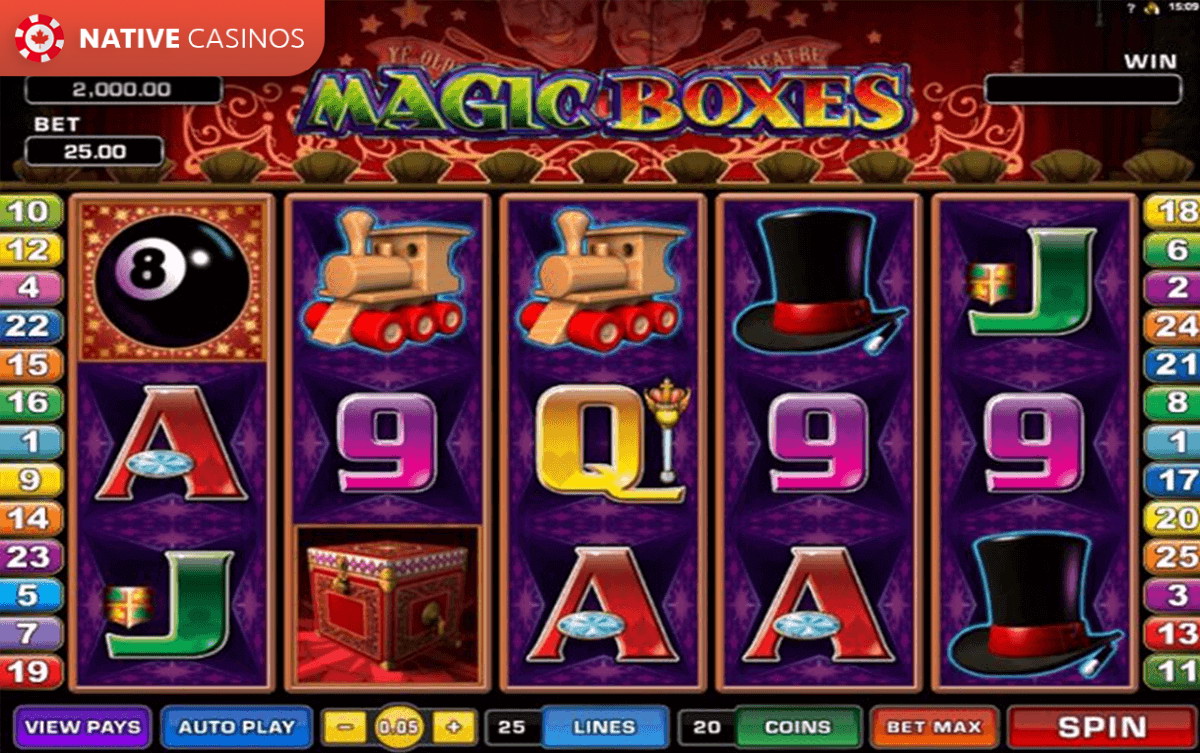 Play Magic Boxes by Microgaming